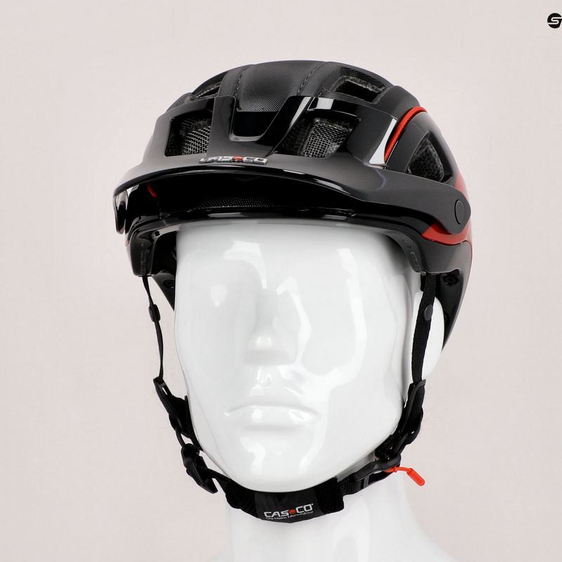 Kask rowerowy CASCO MTBE 2 black/red matt 9