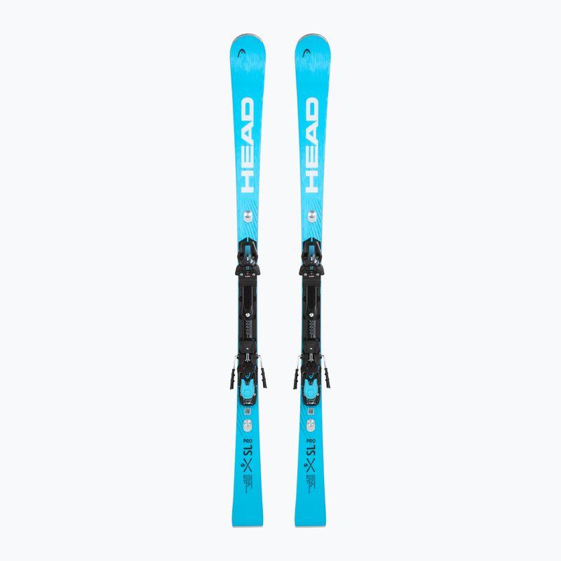 Narty zjazdowe HEAD WC Rebels e-SL Pro RP WCR 14 + wiązania Freeflex 14 GW blue/white