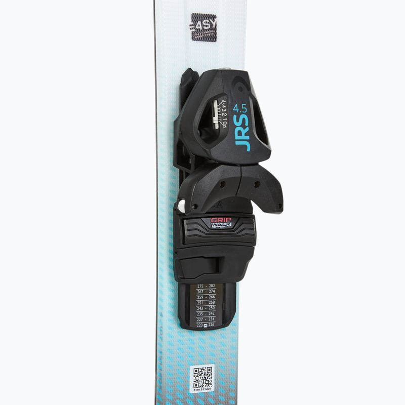 Narty zjazdowe dziecięce HEAD Supershape Team Easy JRS + wiązania Jrs 4.5 GW CA 2024 white/blue 4