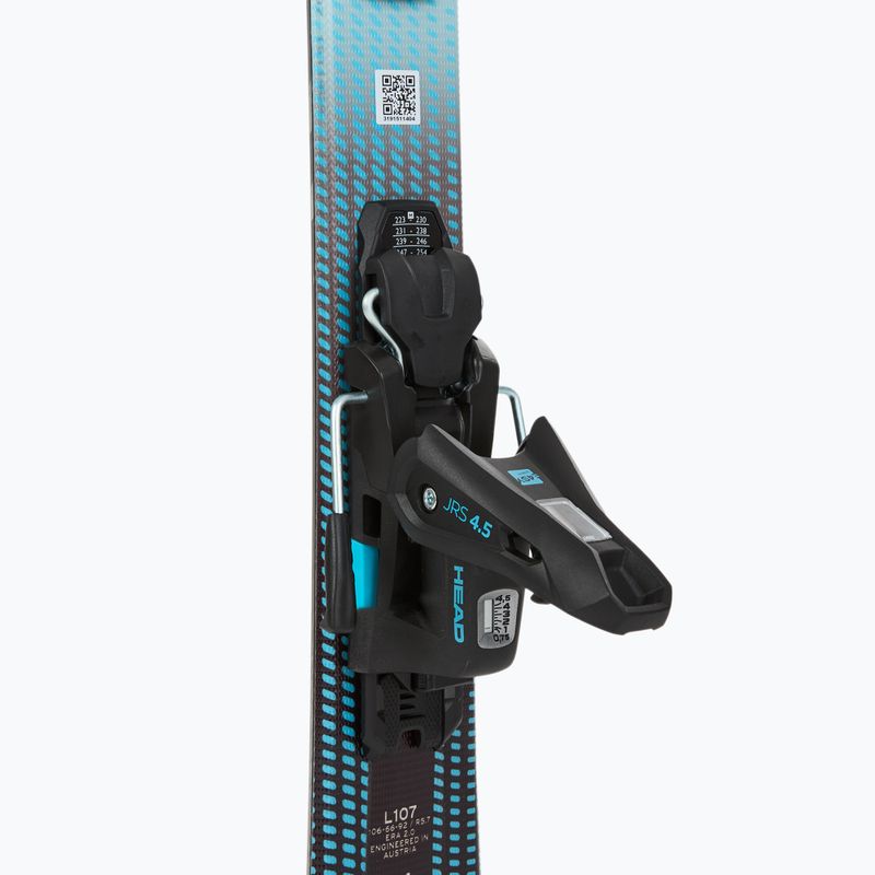 Narty zjazdowe dziecięce HEAD Supershape Team Easy JRS + wiązania Jrs 4.5 GW CA 2024 white/blue 5