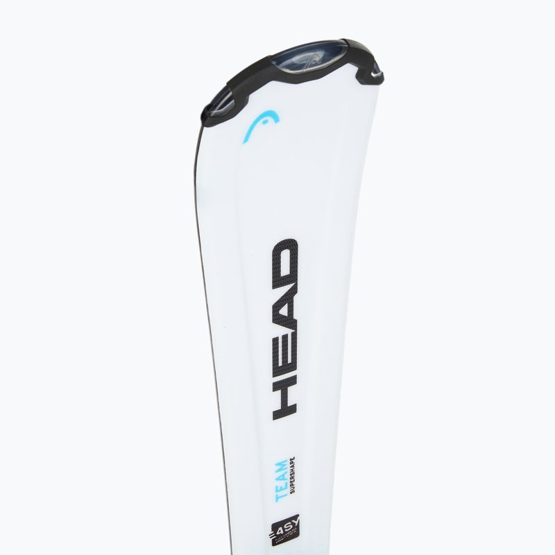 Narty zjazdowe dziecięce HEAD Supershape Team Easy JRS + wiązania Jrs 4.5 GW CA 2024 white/blue 6