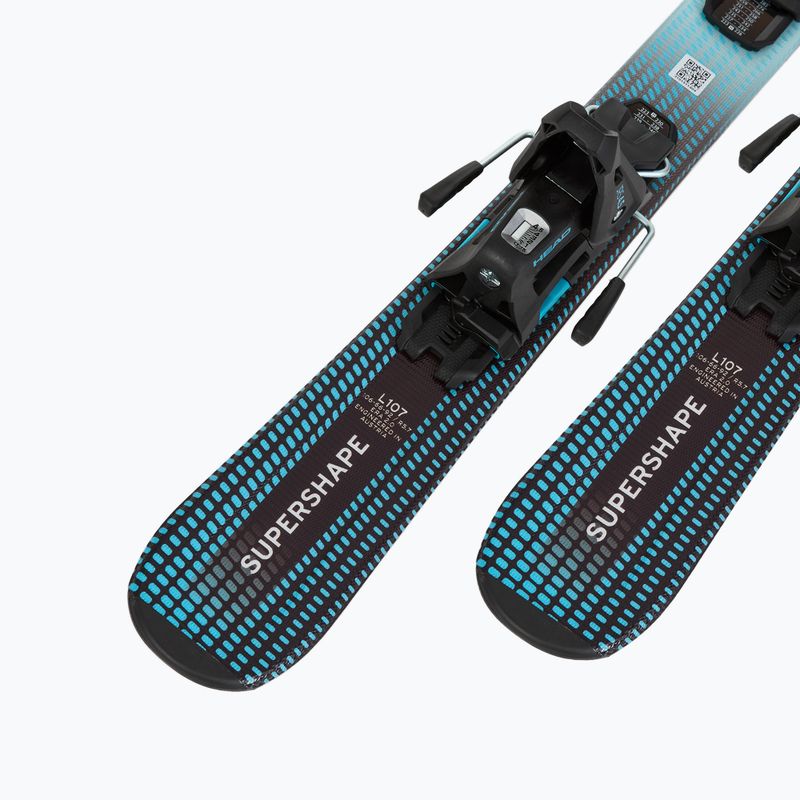 Narty zjazdowe dziecięce HEAD Supershape Team Easy JRS + wiązania Jrs 4.5 GW CA 2024 white/blue 7