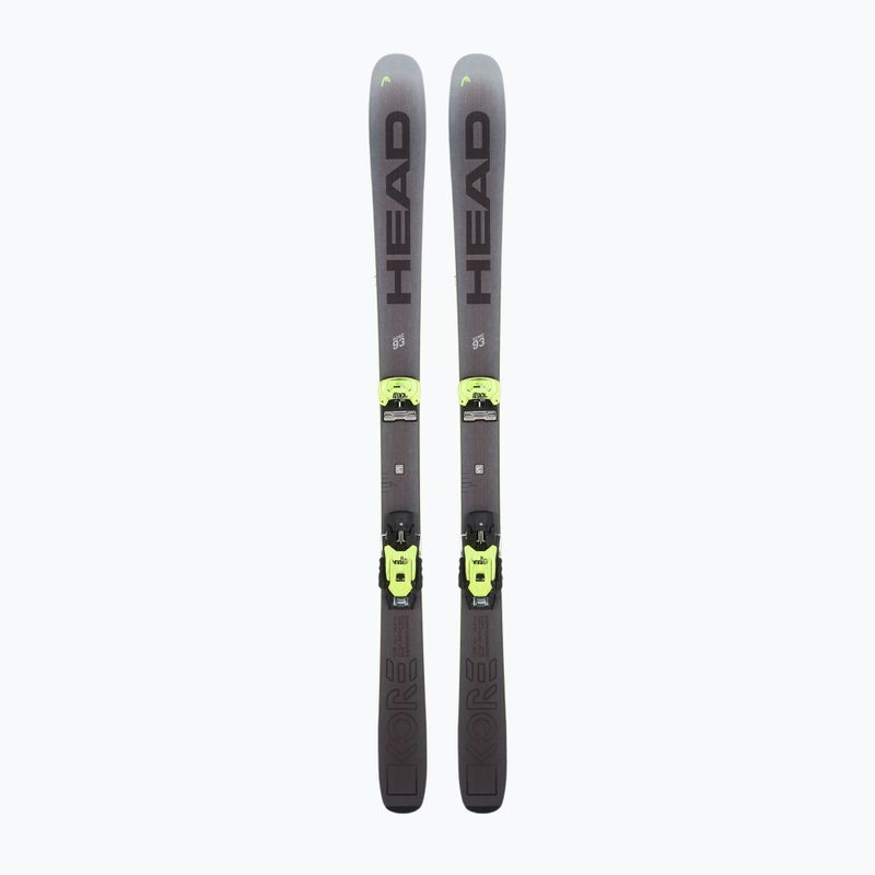 Narty zjazdowe HEAD Kore 93 + wiązania Attack 14 GW yellow/anthracite