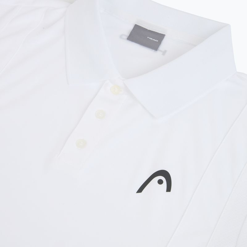 Koszulka tenisowa polo męska HEAD Club 25 Tech Polo white 3