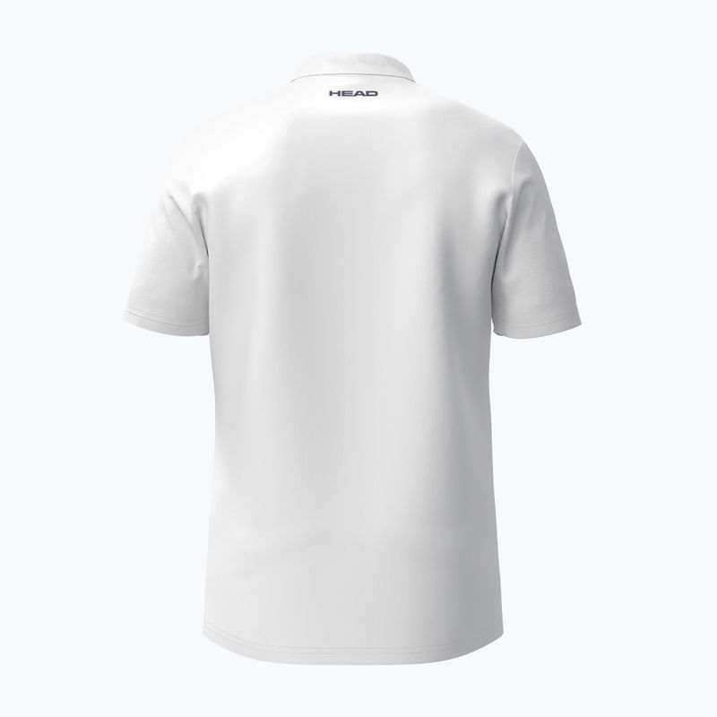 Koszulka tenisowa polo męska HEAD Club 25 Tech Polo white 2