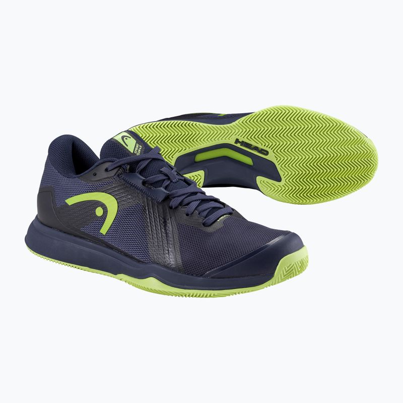 Buty do tenisa męskie HEAD Sprint Team 4.0 Clay navy/ lime 5