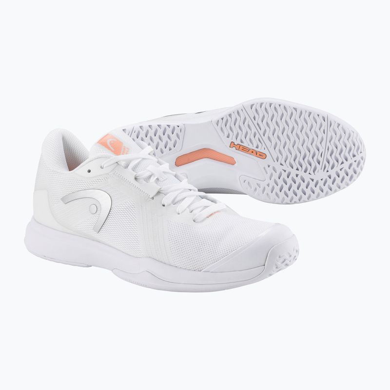 Buty do tenisa damskie HEAD Sprint Team 4.0 white/ coral 5