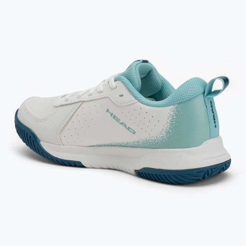 Buty do tenisa dziecięce HEAD Sprint Court 4.0 white/ turquise 3