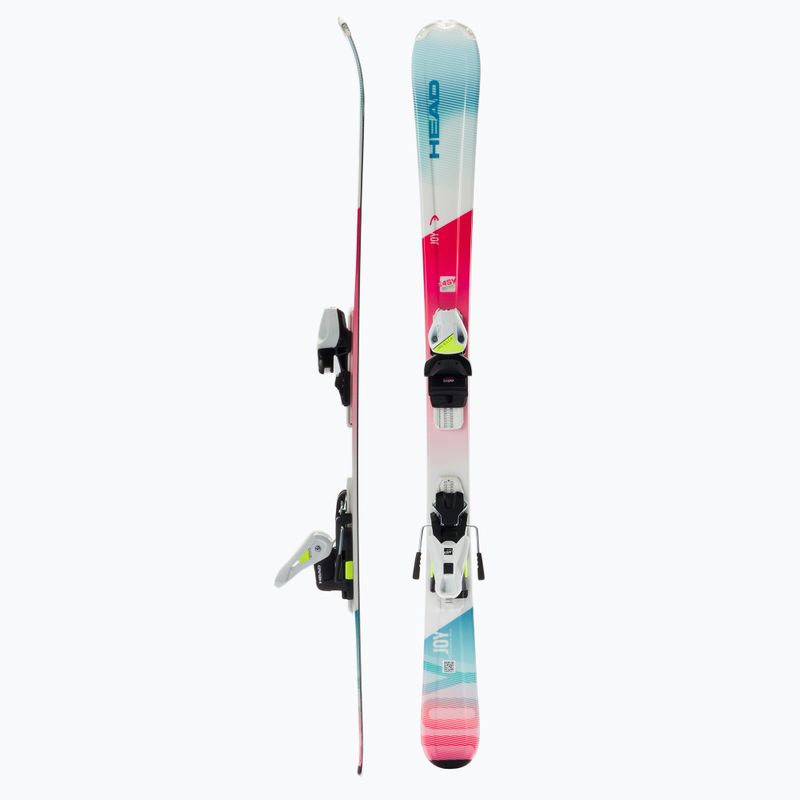Narty zjazdowe dziecięce HEAD Joy Easy Jrs + wiązania Jrs 4.5 white/blue/pink 2