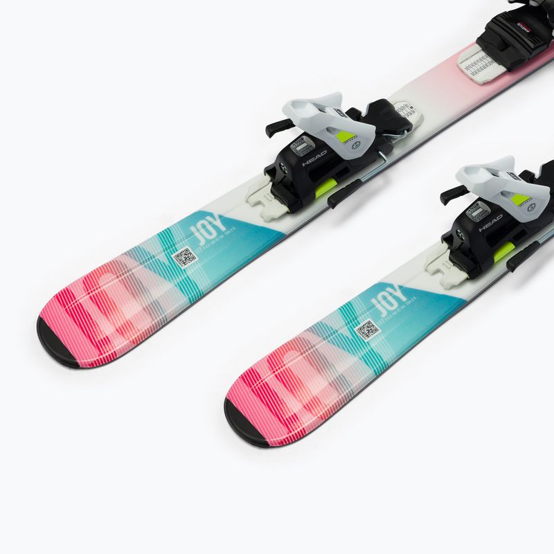 Narty zjazdowe dziecięce HEAD Joy Easy Jrs + wiązania Jrs 4.5 white/blue/pink 9