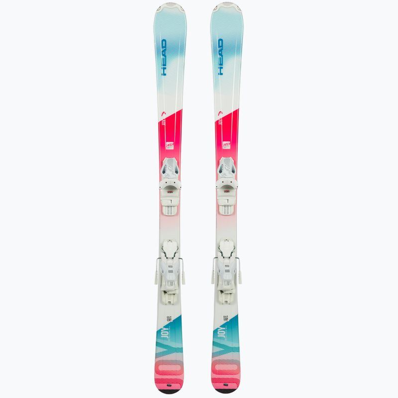 Narty zjazdowe dziecięce HEAD Joy Easy Jrs + wiązania Jrs 7.5 white/blue/pink