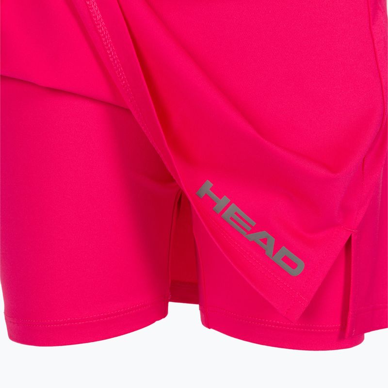 Spódnica tenisowa dziecięca HEAD Club Basic Skort Jr magenta 3