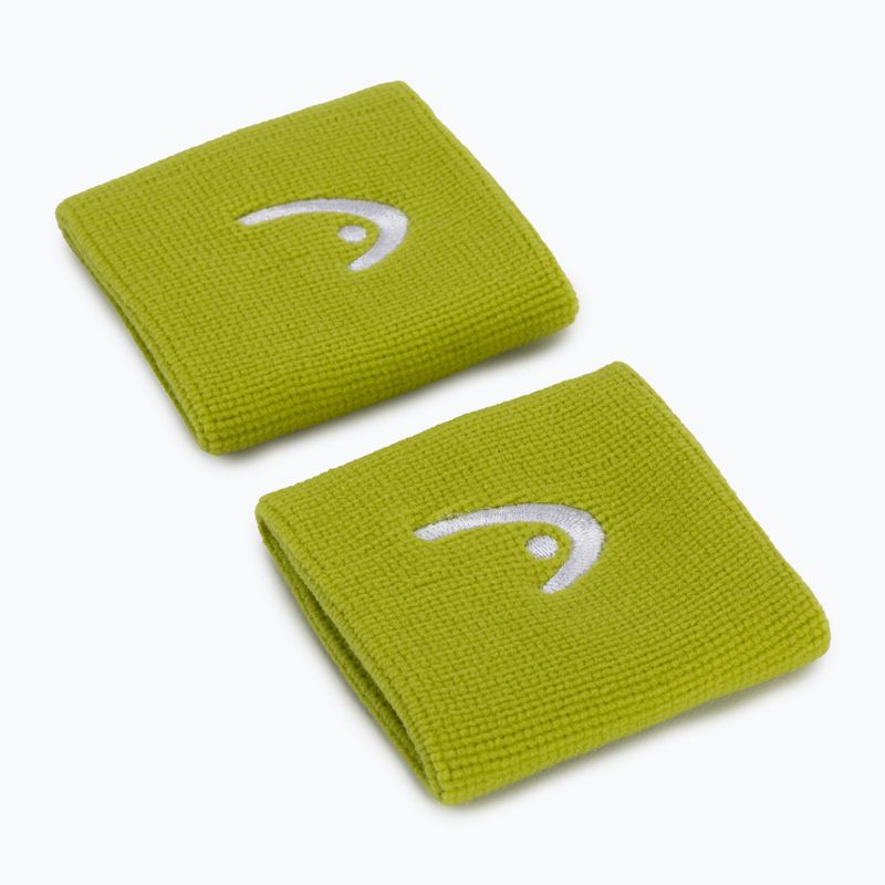 Frotki na nadgarstek HEAD Wristband 2.5" 2 szt. lime