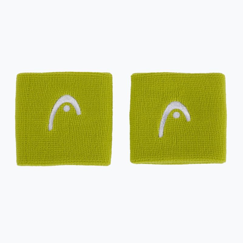 Frotki na nadgarstek HEAD Wristband 2.5" 2 szt. lime 2