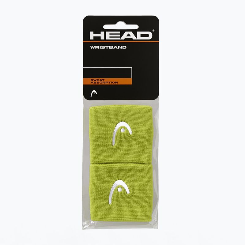 Frotki na nadgarstek HEAD Wristband 2.5" 2 szt. lime 3
