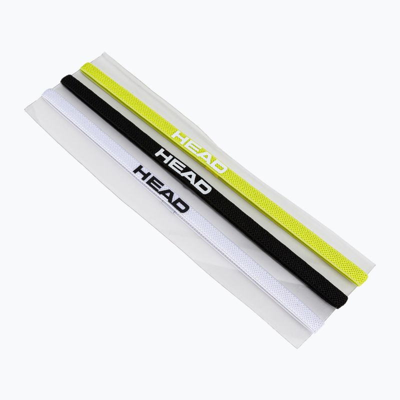 Opaski na głowę HEAD Headband 3P 3 szt. white/black