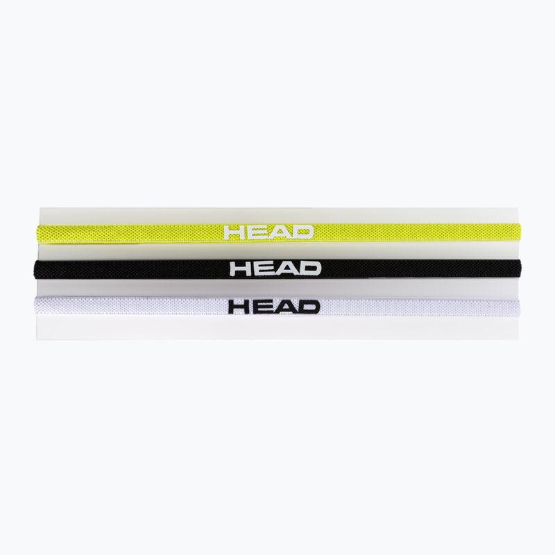 Opaski na głowę HEAD Headband 3P 3 szt. white/black 2