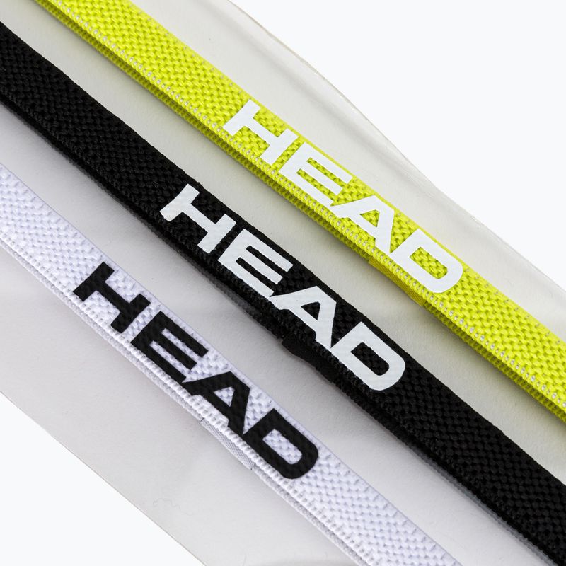 Opaski na głowę HEAD Headband 3P 3 szt. white/black 3