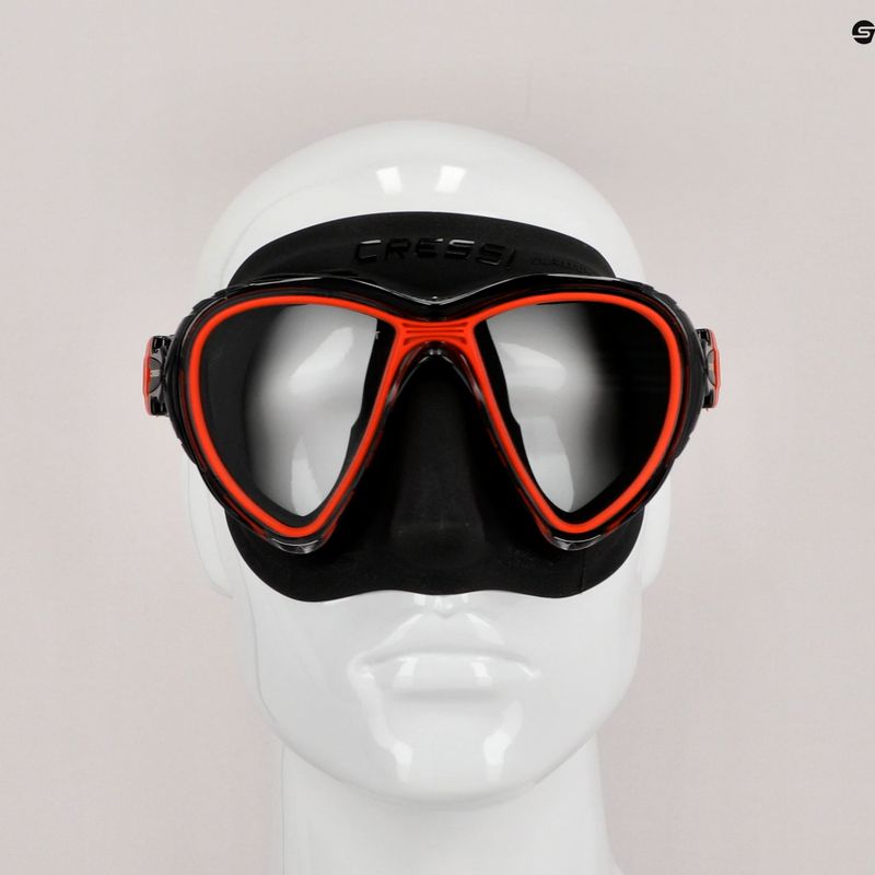 Maska do nurkowania Cressi Quantum black/red 7