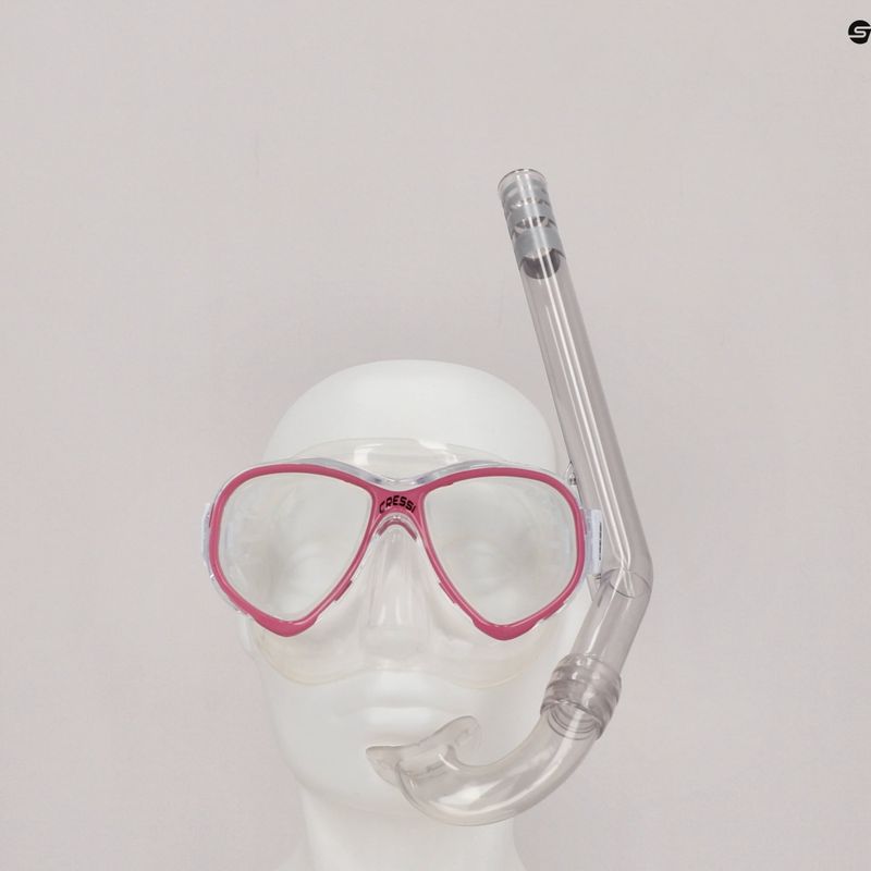 Zestaw do snorkelingu dziecięcy Cressi Perla Jr + Minigringo clear/pink 5