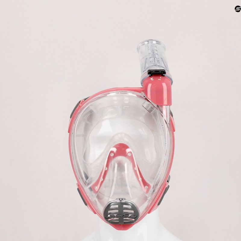 Maska pełnotwarzowa do snorkelingu Cressi Baron Full Face clear/pink 6