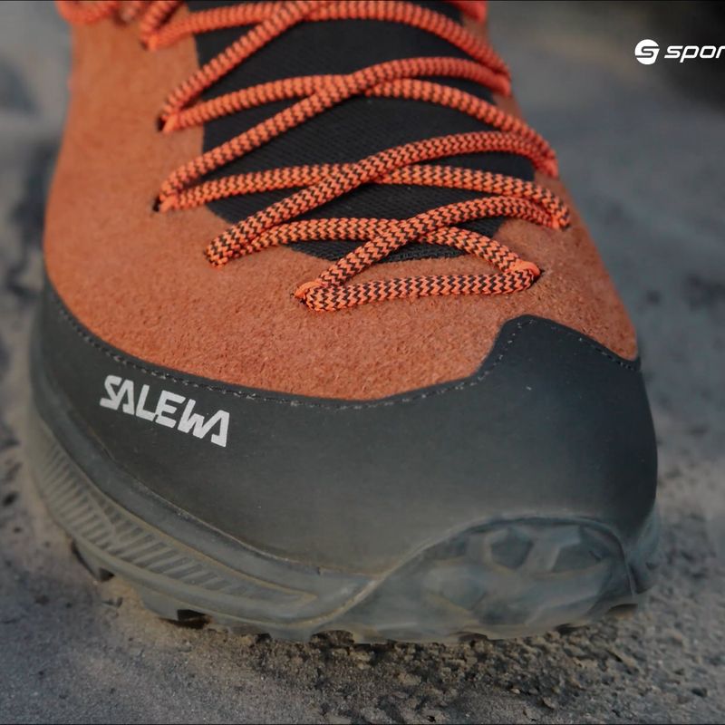 Buty trekkingowe męskie Salewa Dropline Leather autumnal/black 11