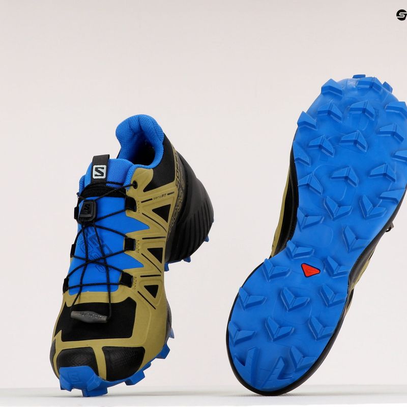 Buty do biegania męskie Salomon Speedcross 5 GTX black/green moss/skydiver 11