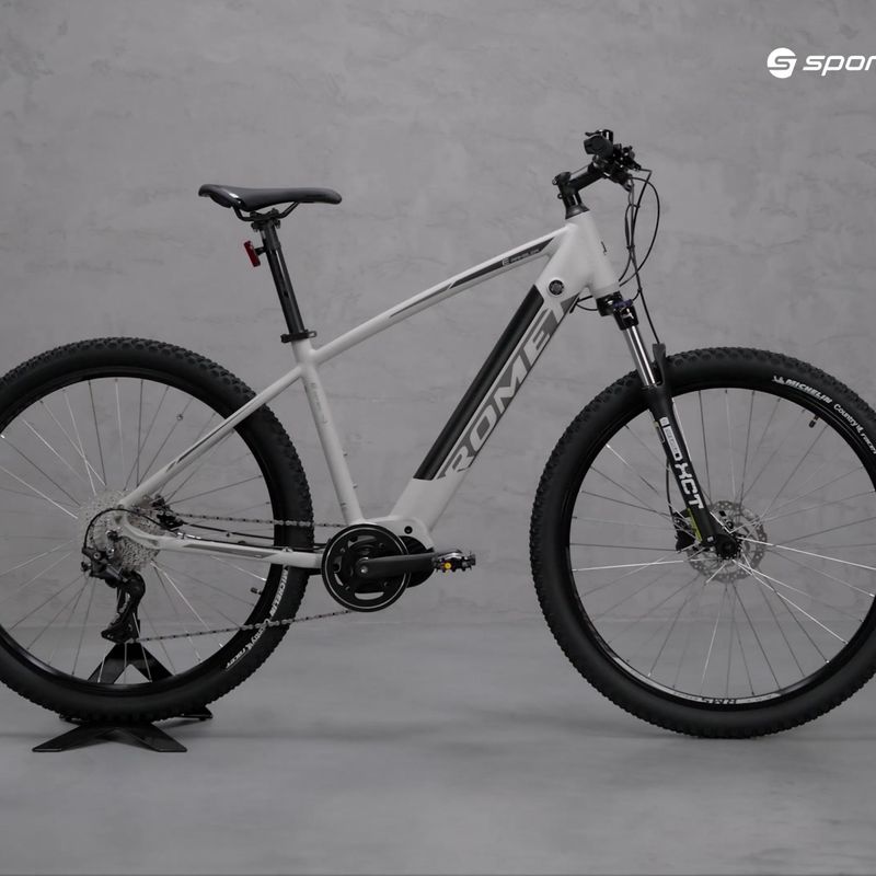 Rower elektryczny Romet e-Rambler E9.0 480Wh szary 15