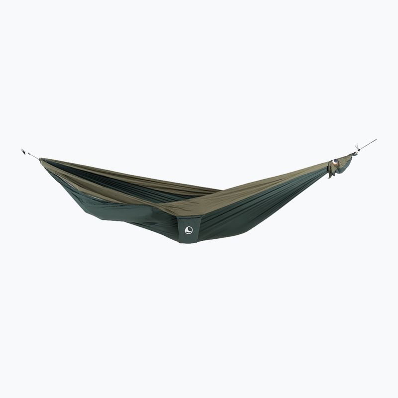Hamak turystyczny dwuosobowy Ticket To The Moon King Size dark green/army green