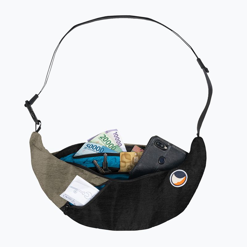 Saszetka na ramię Ticket To The Moon Upcycled Sling black/natural beige 2