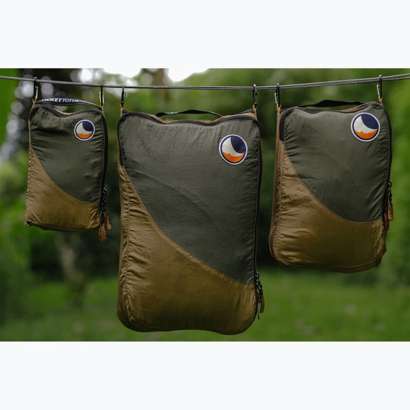 Zestaw organizerów Ticket To The Moon Travel Cube Set 3 szt. brown/army green 3