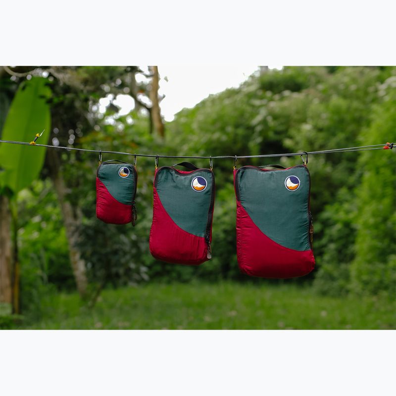 Zestaw organizerów Ticket To The Moon Travel Cube Set 3 szt. burgundy/dark green 3