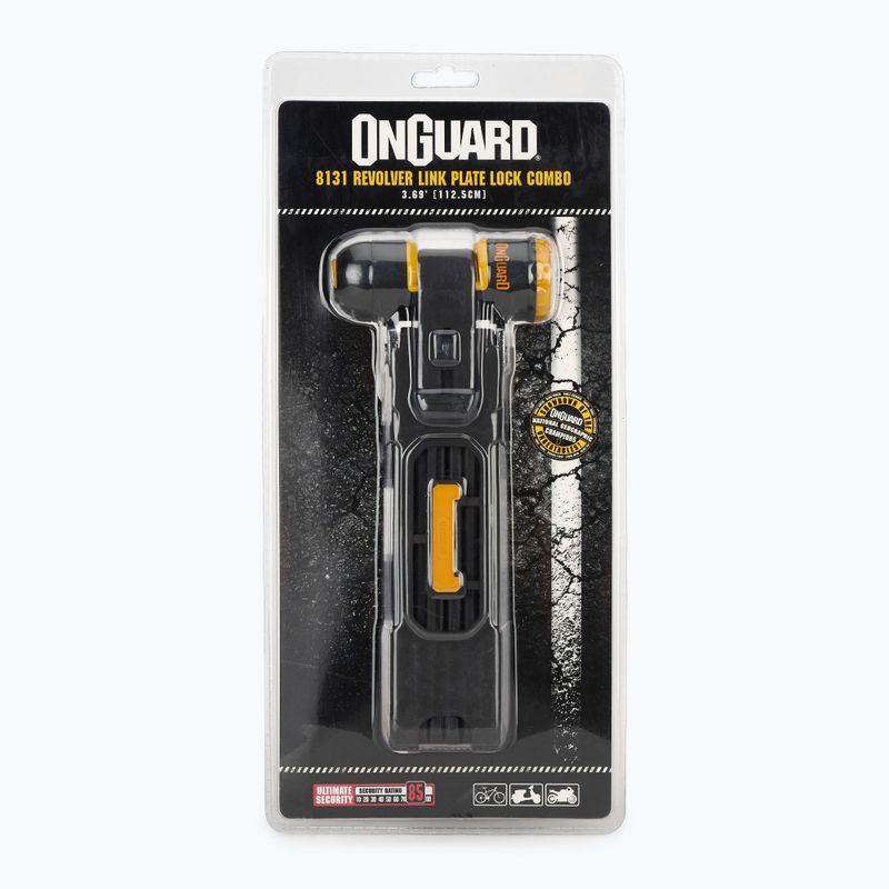 Zapięcie rowerowe OnGuard Link Plate Lock Revolver Combo X4P 8131