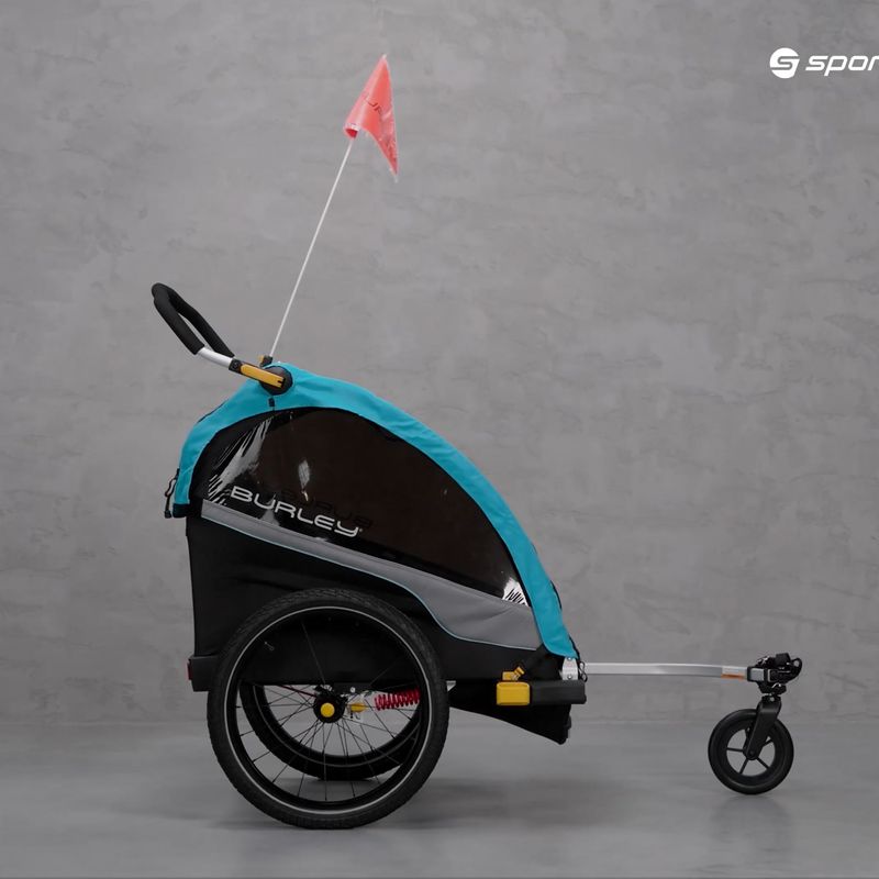 Przyczepka rowerowa Burley  D'Lite X Double aqua 19