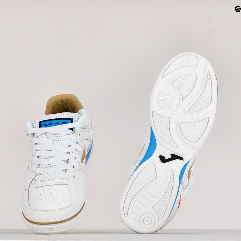 Buty piłkarskie dziecięce Joma Top Flex IN white/gold 11