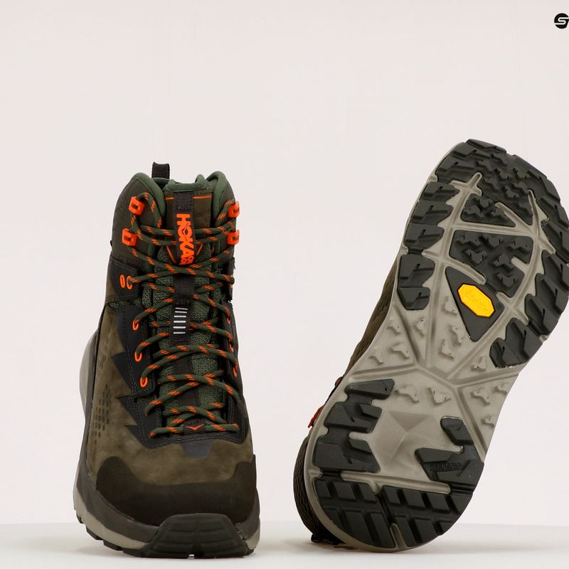 Buty trekkingowe męskie HOKA Kaha GTX black olive/green 9