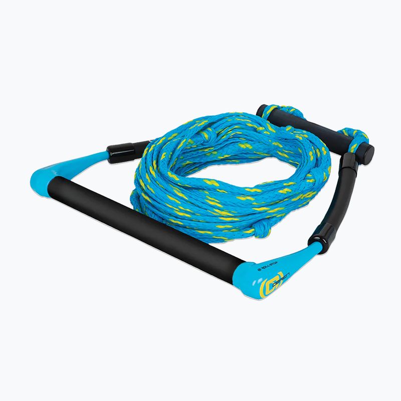 Lina do holowania O'Brien Handle Kneeboard cyan/yellow