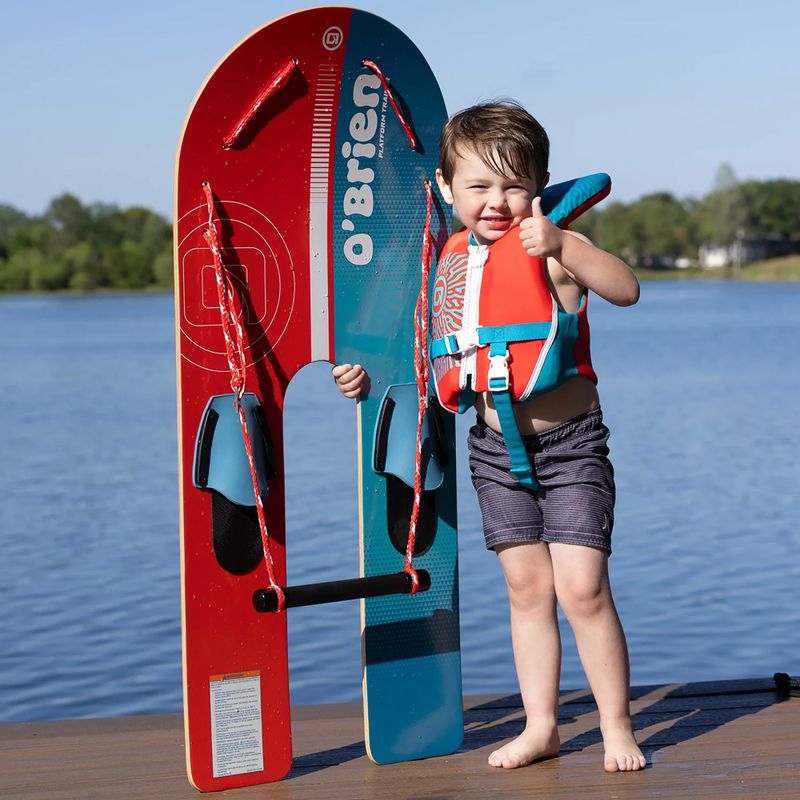 Zestaw nart wodnych dla dzieci O'Brien Platform Trainer Waterski red/blue 2