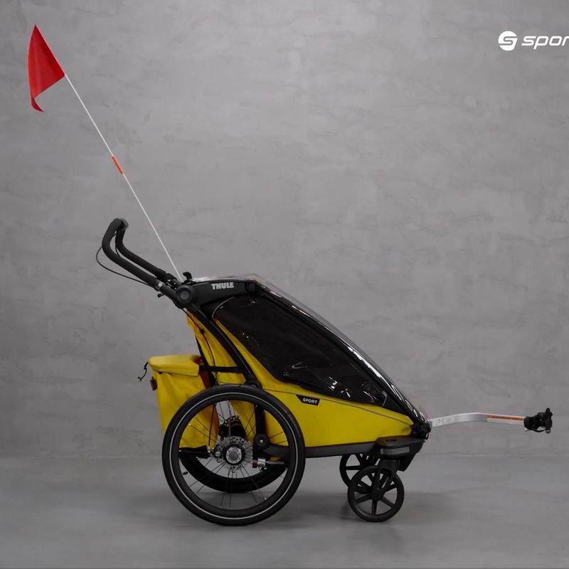 Przyczepka rowerowa jednoosobowa Thule Chariot Sport 1 żółta 10201022 11