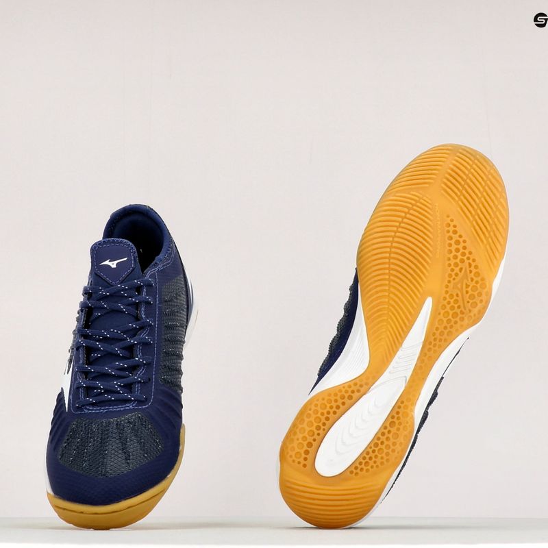 Buty piłkarskie męskie Mizuno Rebula Sala Elite IN granatowe Q1GA202001 10