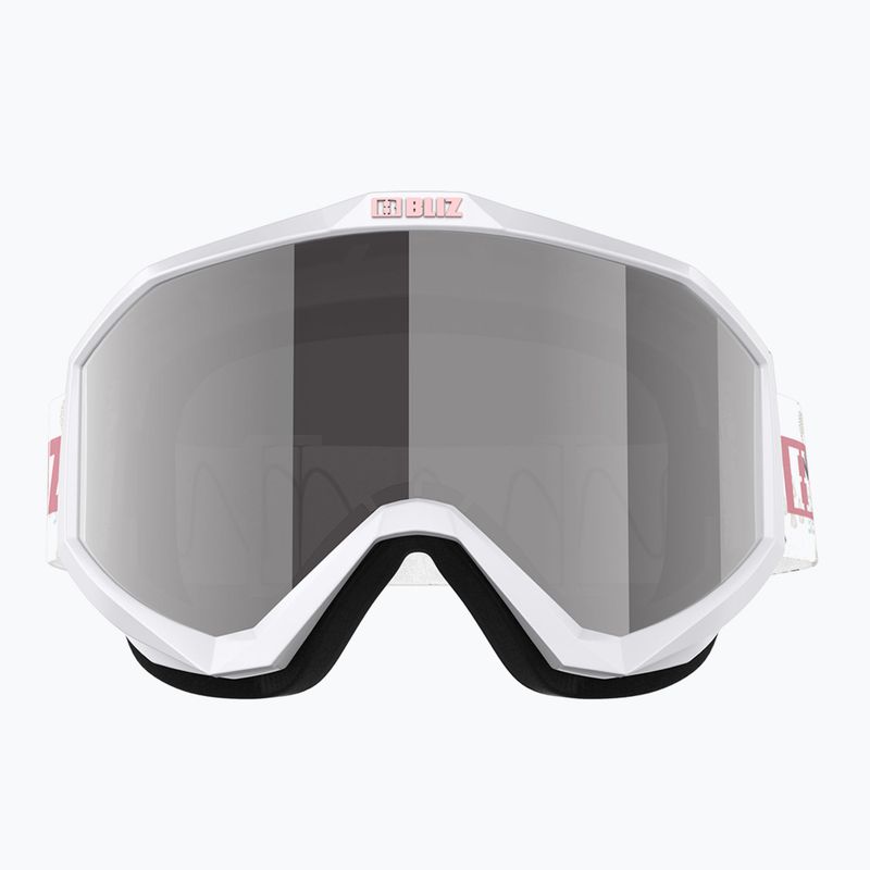 Gogle narciarskie dziecięce Bliz Liner Jr white pink logo/pink&silver mirror 2