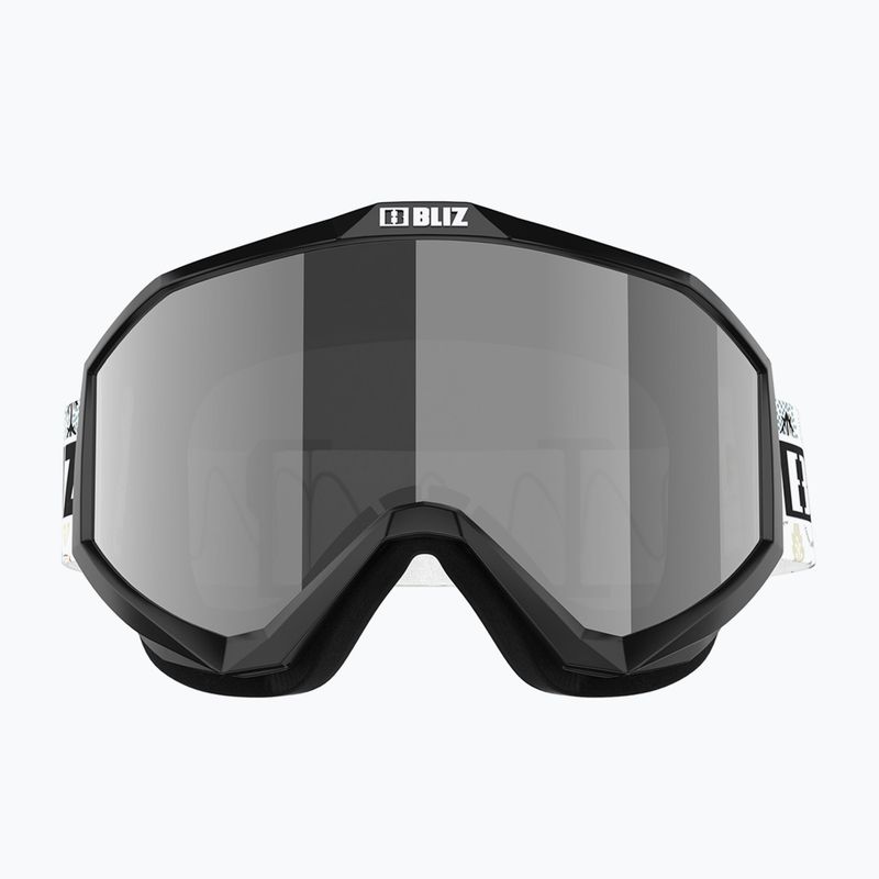 Gogle narciarskie dziecięce Bliz Liner Jr black white logo/brown&silver mirror 2