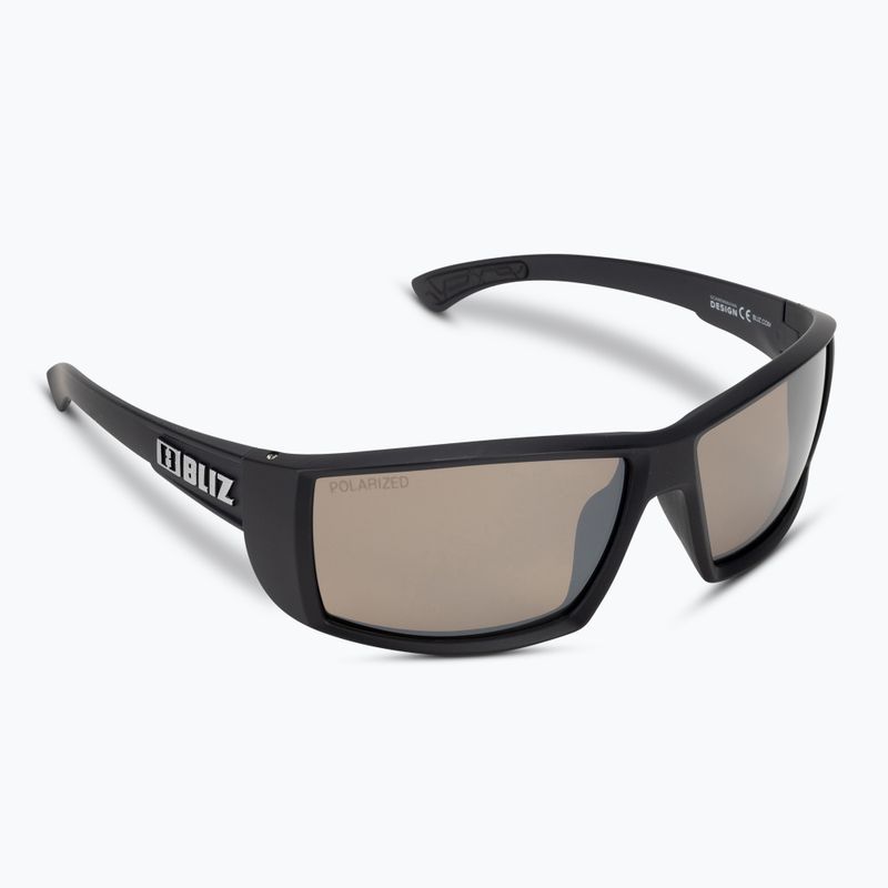 Okulary przeciwsłoneczne Bliz Drift Polarized matt black/brown silver mirror