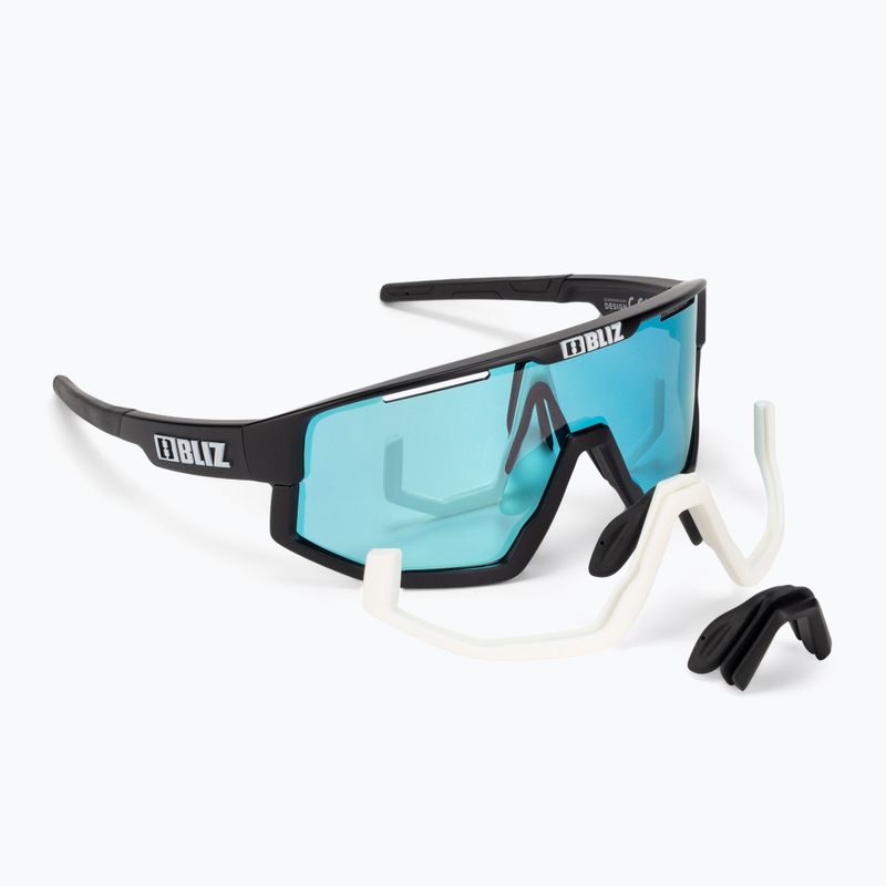 Okulary przeciwsłoneczne Bliz Fusion matt black/smoke blue multi