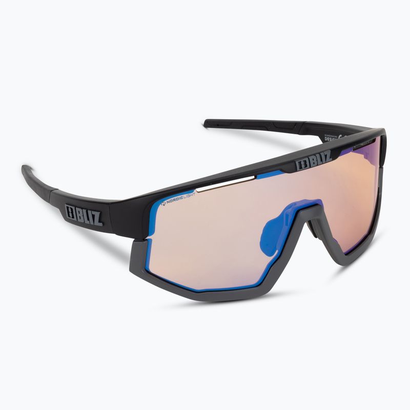 Okulary przeciwsłoneczne Bliz Vision Nano Optics Nordic Light matt black/light coral/orange blue 2