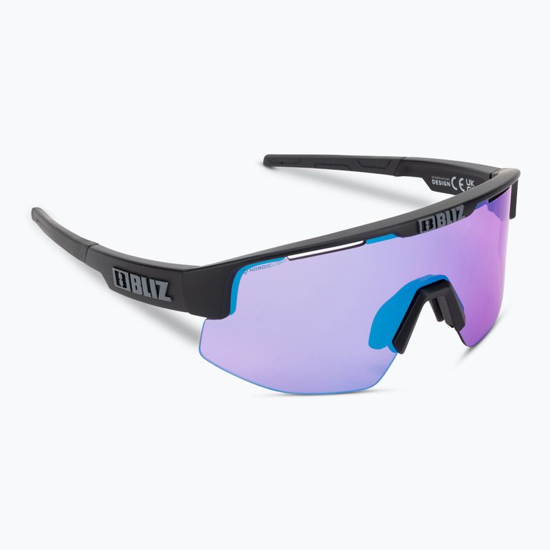 Okulary przeciwsłoneczne Bliz Matrix Small Nano Optics Nordic Light matt black/begonia/violet blue