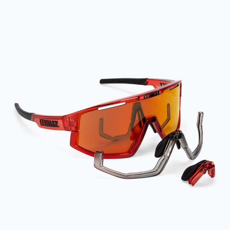 Okulary przeciwsłoneczne Bliz Fusion transparent red/brown red multi