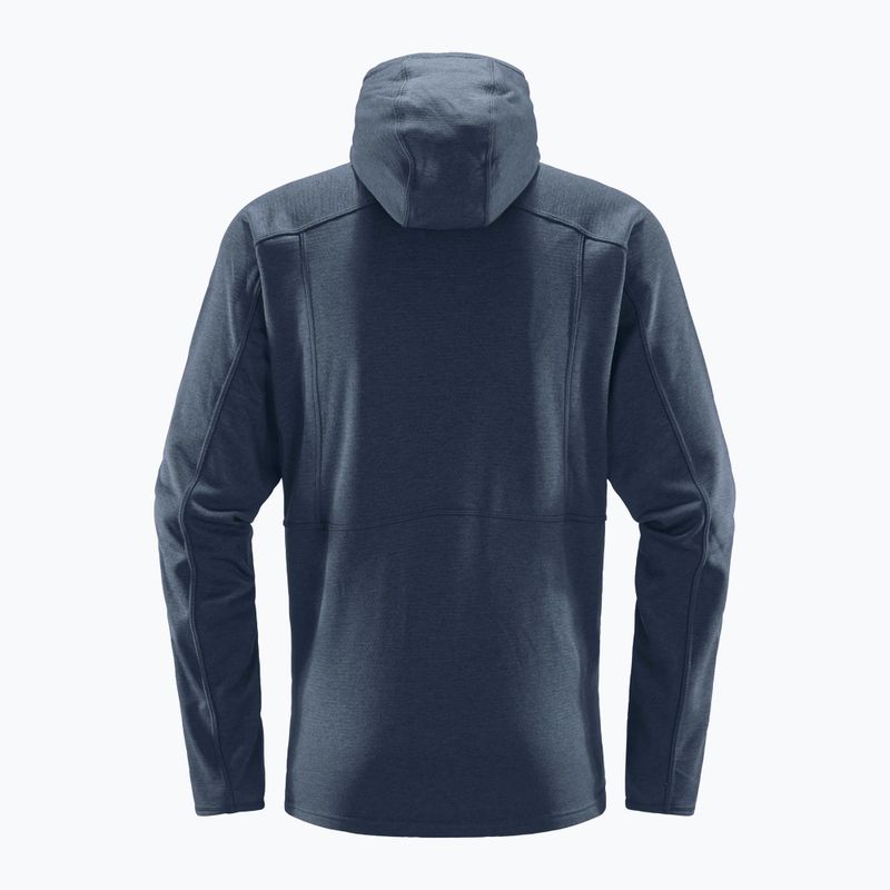 Bluza trekkingowa męska Haglöfs Skuta Hood tarn blue 2