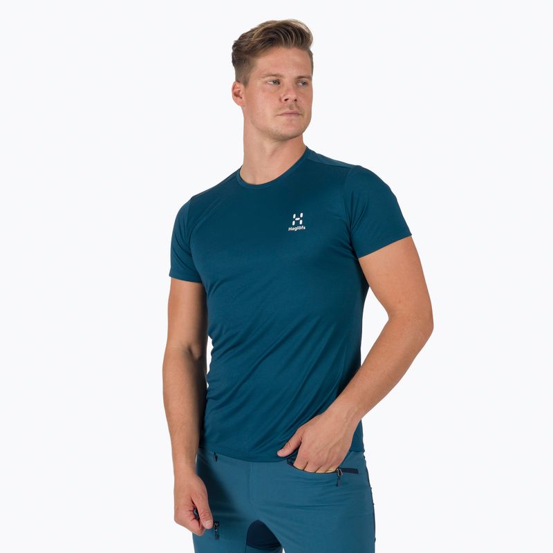 Koszulka trekkingowa męska Haglöfs L.I.M Tech Tee dark ocean
