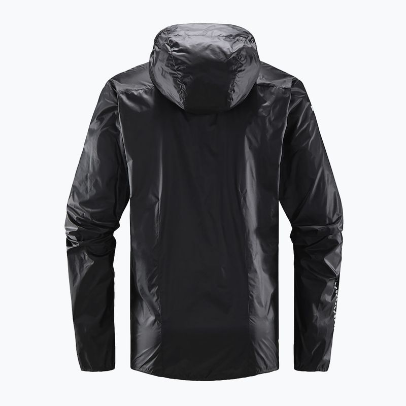 Kurtka przeciwwiatrowa męska Haglöfs L.I.M Shield Hood magnetite/concrete 2